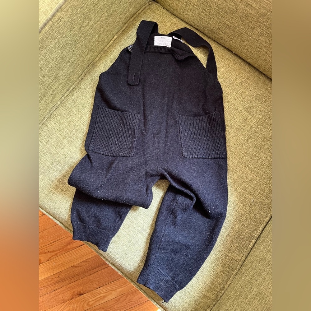 Zara knit overalls with two functioning pockets